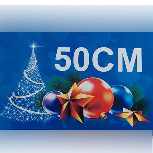 Lanț de iluminat de Crăciun alimentat la rețea, conectat în serie, ca o cortină, cu 8 tuburi de plastic în formă de ciclism care conțin 288 de lumini LED. Date tehnice: 220-240V, 50Hz, 4.2W.