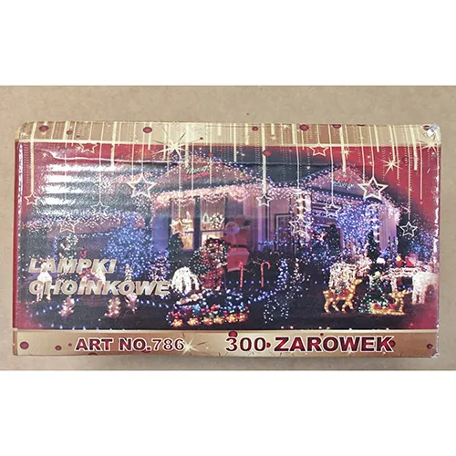 Lanț de iluminat destinat interconectării, care conține 300 de lămpi cu LED-uri neînlocuibile. Produsul include un dispozitiv pentru schimbarea modurilor de iluminare.