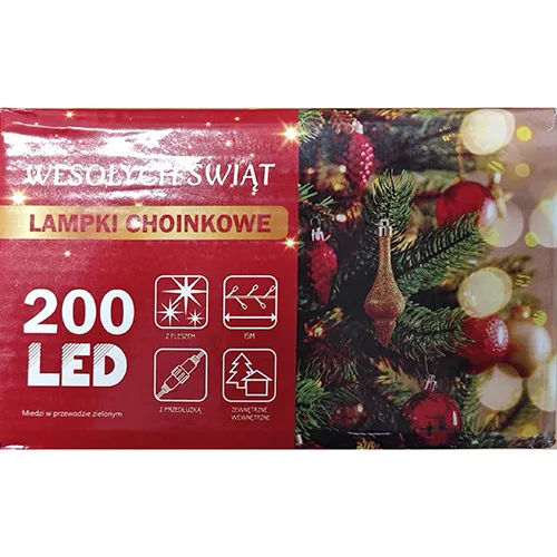 Lanț de iluminat, destinat interconectării, care conține 200 de surse de lumină cu LED-uri neînlocuibile.