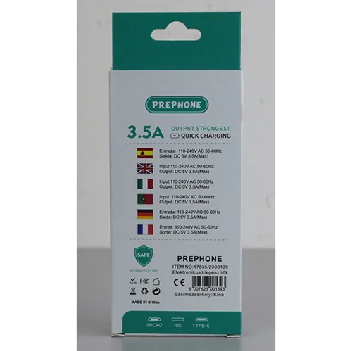 PREPHONE - Încărcător USB
