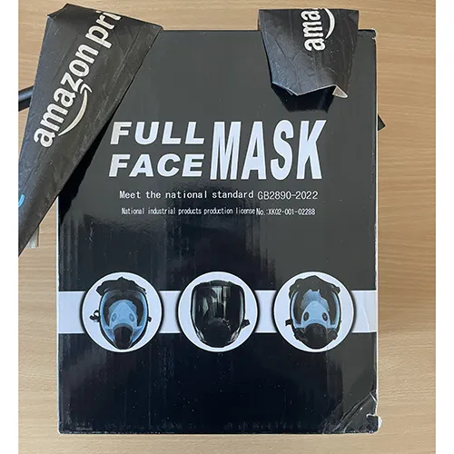 Mască respiratorie de protecție completă, reutilizabilă cu filtre pentru praf, vopsea pulverizată, sudură, substanțe chimice, spray-uri etc.
