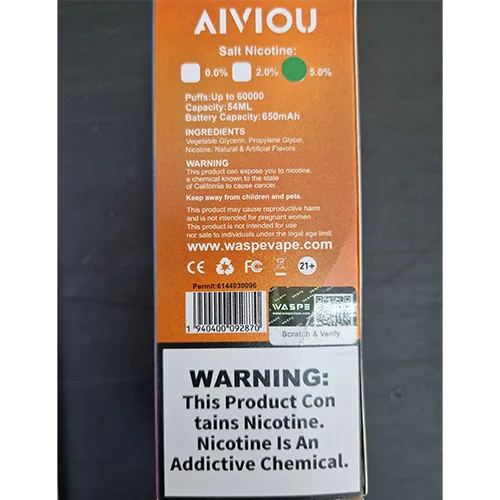 AIVIOU WASPE - Țigară electronică de unică folosință